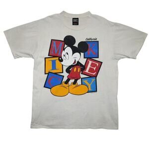Vintage 90s Mickey Mouse Double-Sided T-Shirt – Sherry’s Best – XL – Made in USA
